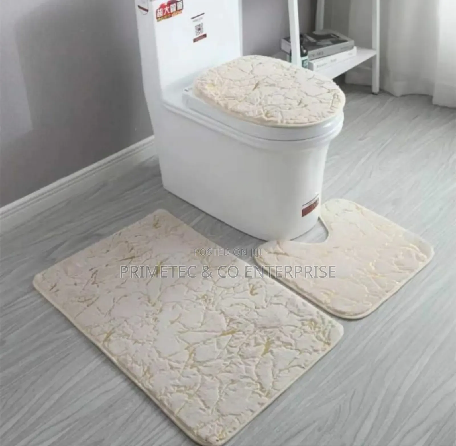 Marble Pattern 3pcs Bathroom Mats