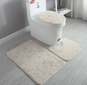 Marble Pattern 3pcs Bathroom Mats