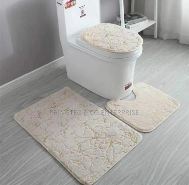 Marble Pattern 3pcs Bathroom Mats - thumbnail 2