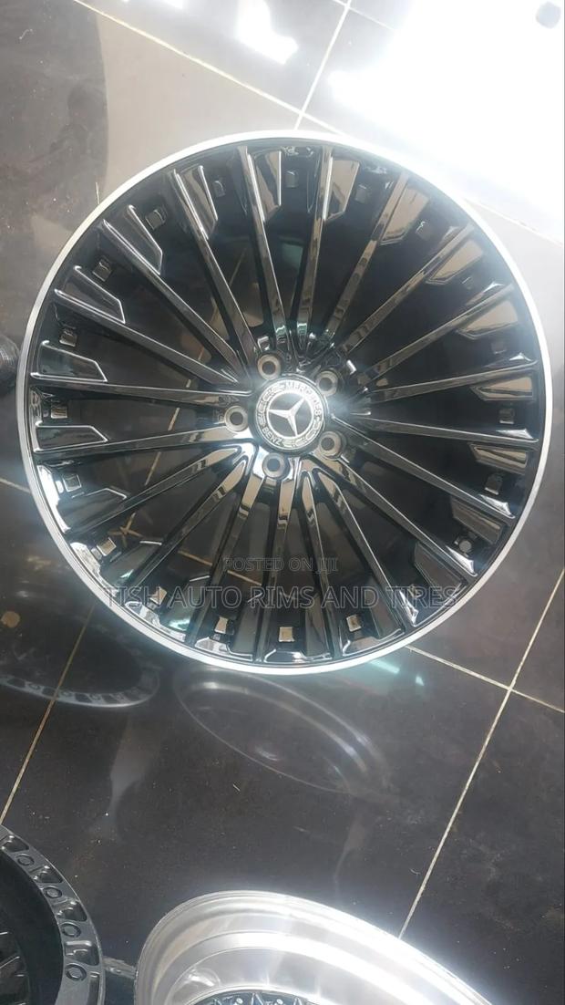 Multi Spokes Black Mercedes Benz Rims Size 20 - main view