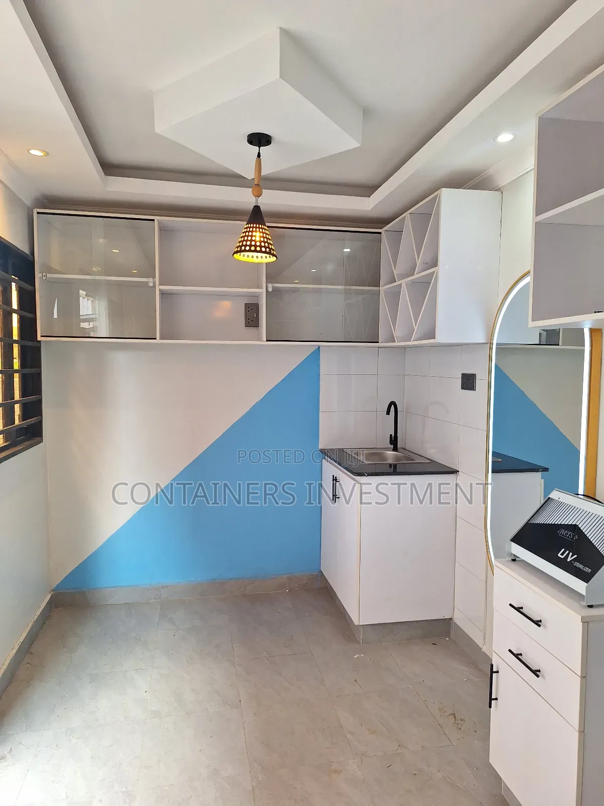 Converted 40ft Container Kitchen and Salon Business Unit.