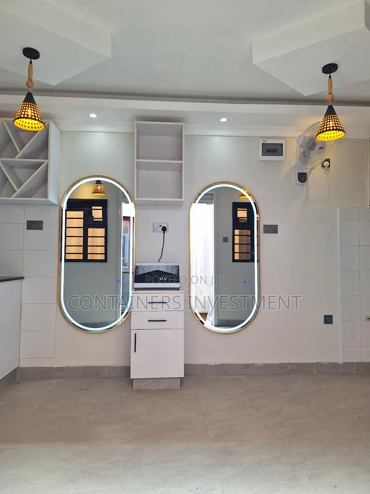 Converted 40ft Container Kitchen and Salon Business Unit.