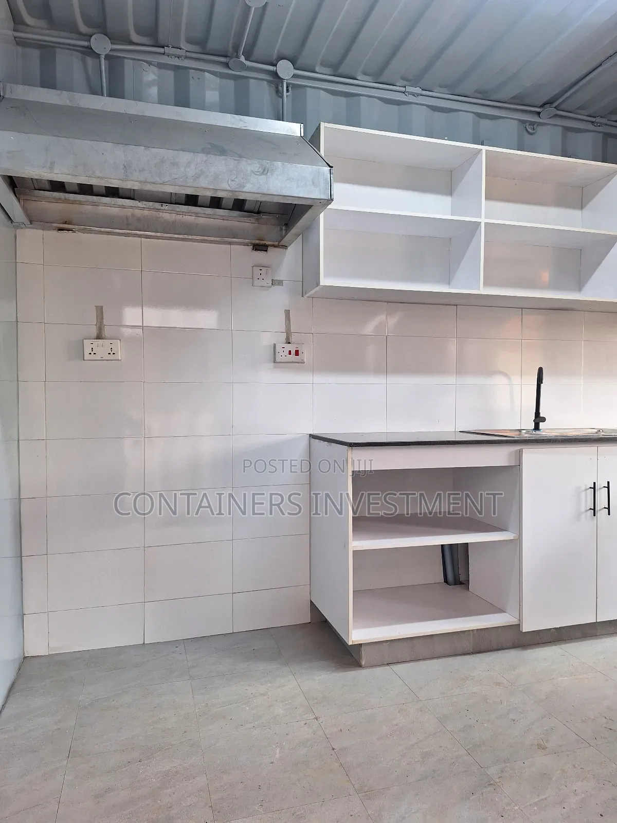 Commercial Kitchen and Barbershop in 40ft Steel Container