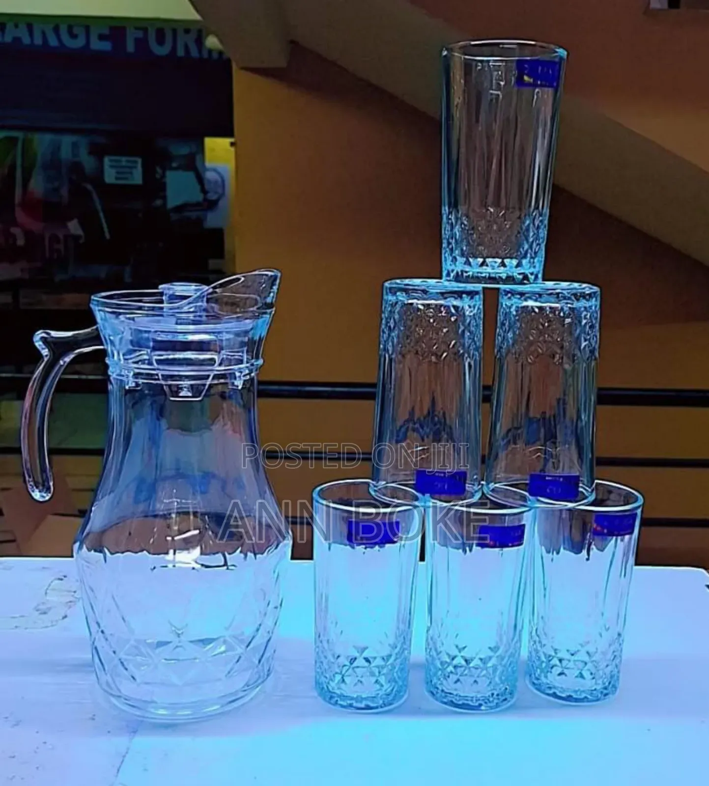 Deli Glassware Water Sets
6 Pc Glasses 280 Ml
1.8 LTRS Jug