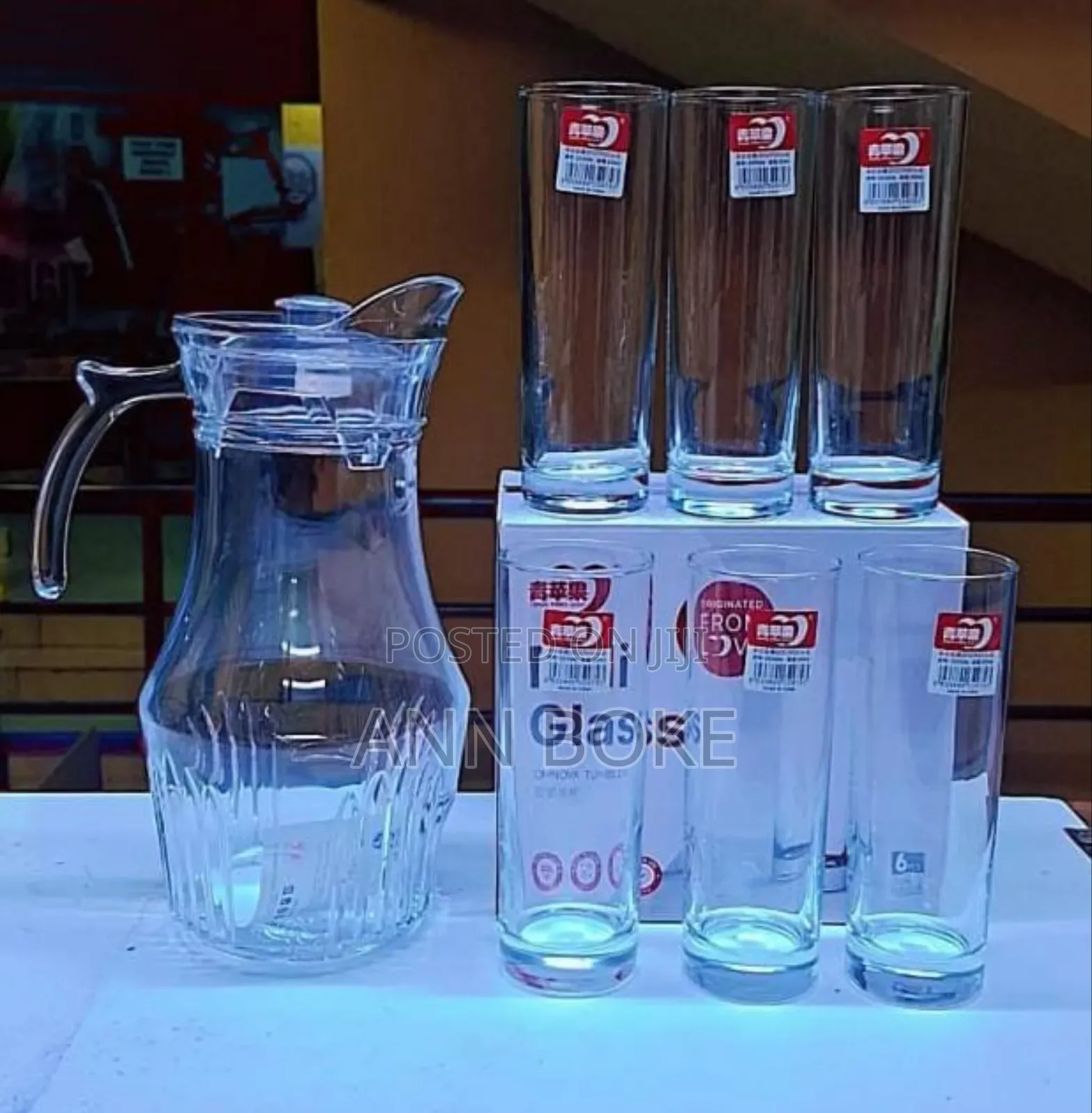 Deli Glassware Water Sets
6 Pc Glasses 280 Ml
1.8 LTRS Jug