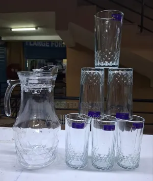 Deli Glassware Water Sets
6 Pc Glasses 280 Ml
1.8 LTRS Jug