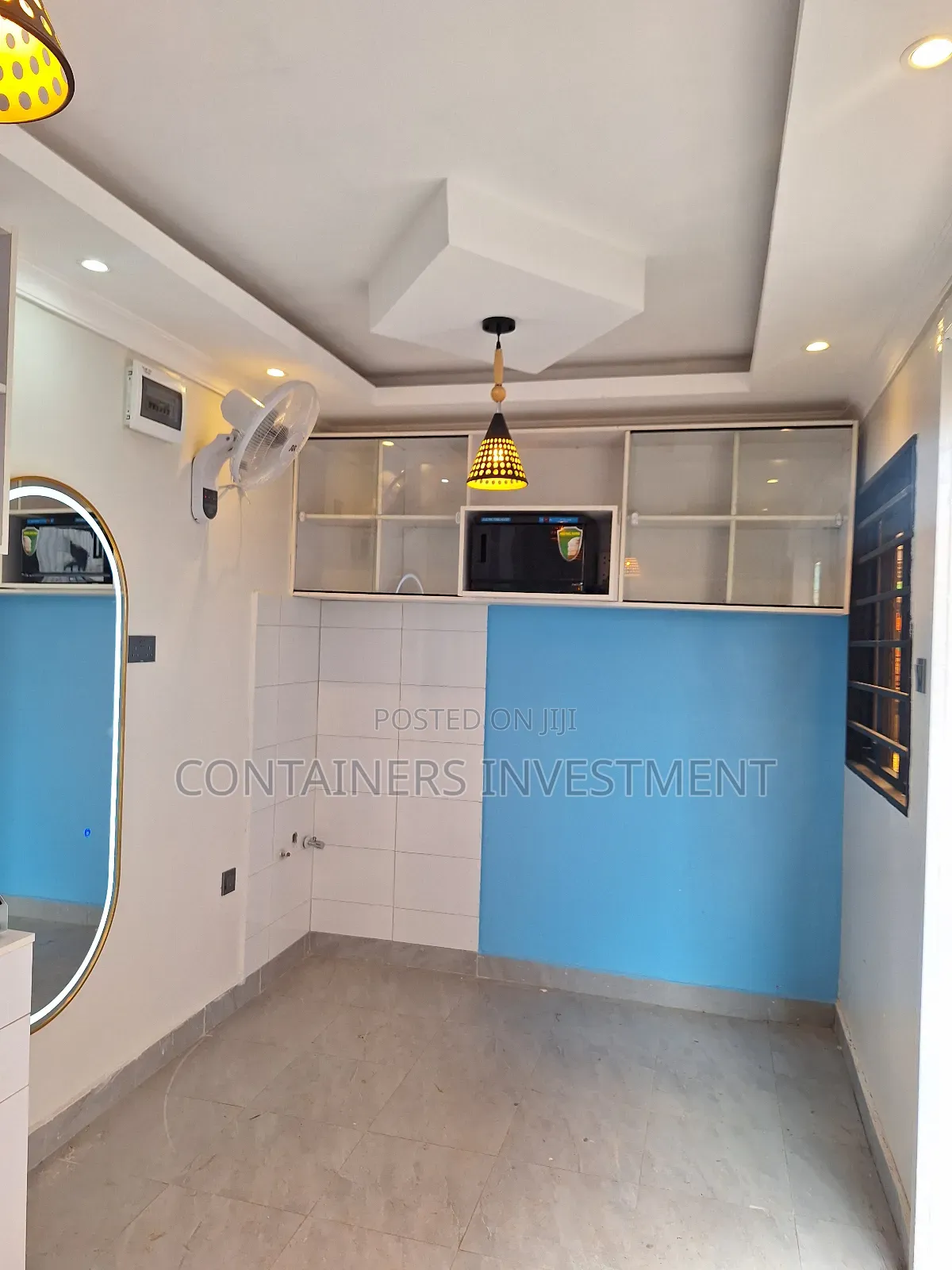 Custom 40ft Container With Kitchen + Barbershop