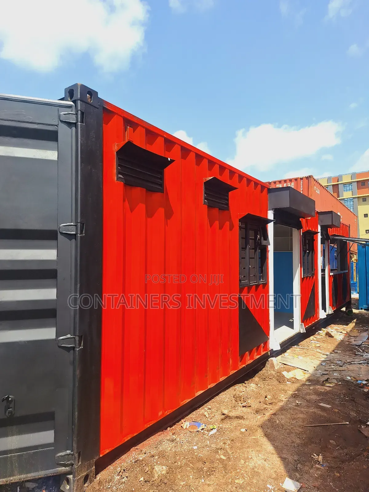 All in One Kitchen Barbershop in 40ft Fabricated Container