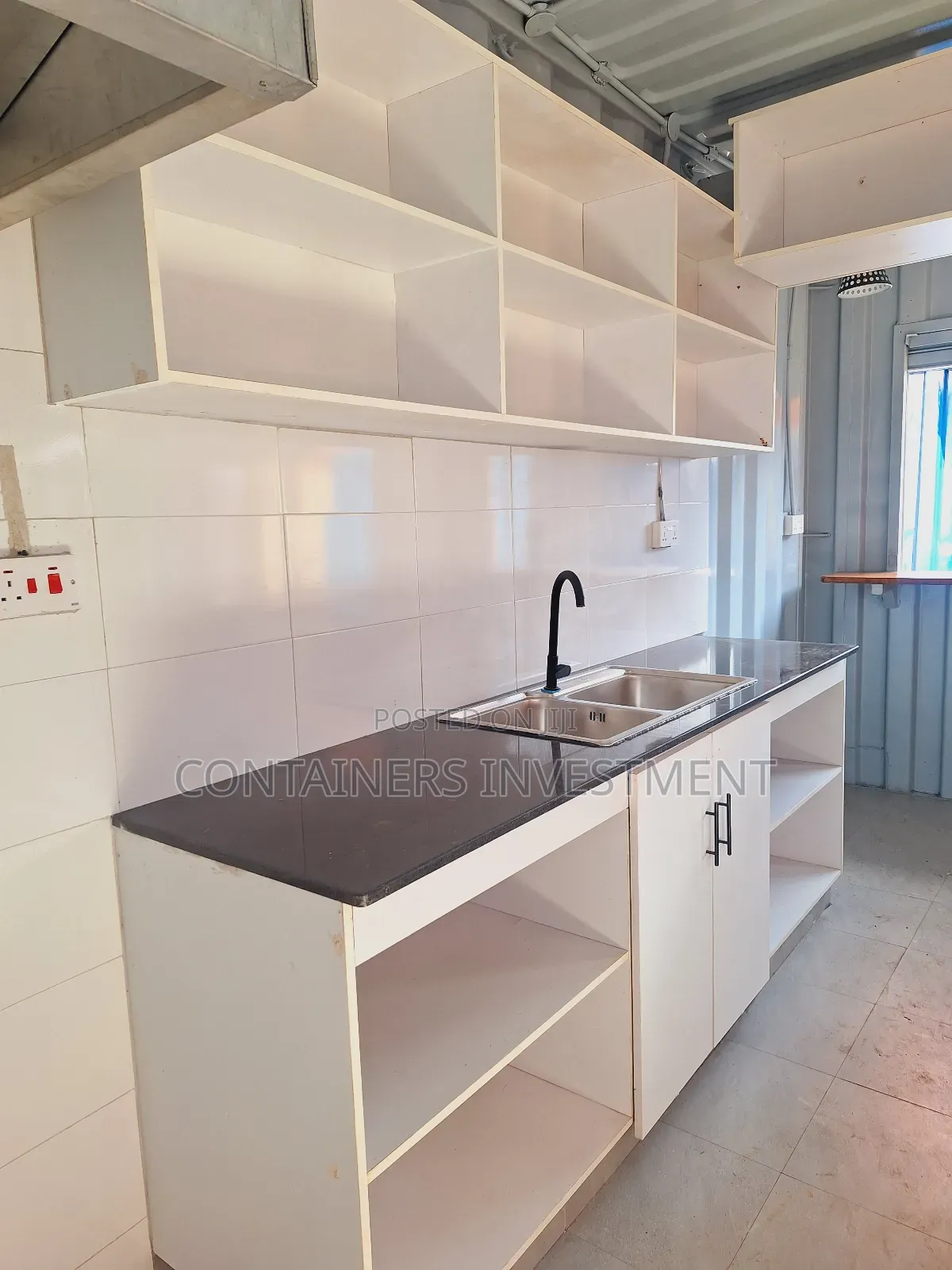 All in One Kitchen Barbershop in 40ft Fabricated Container