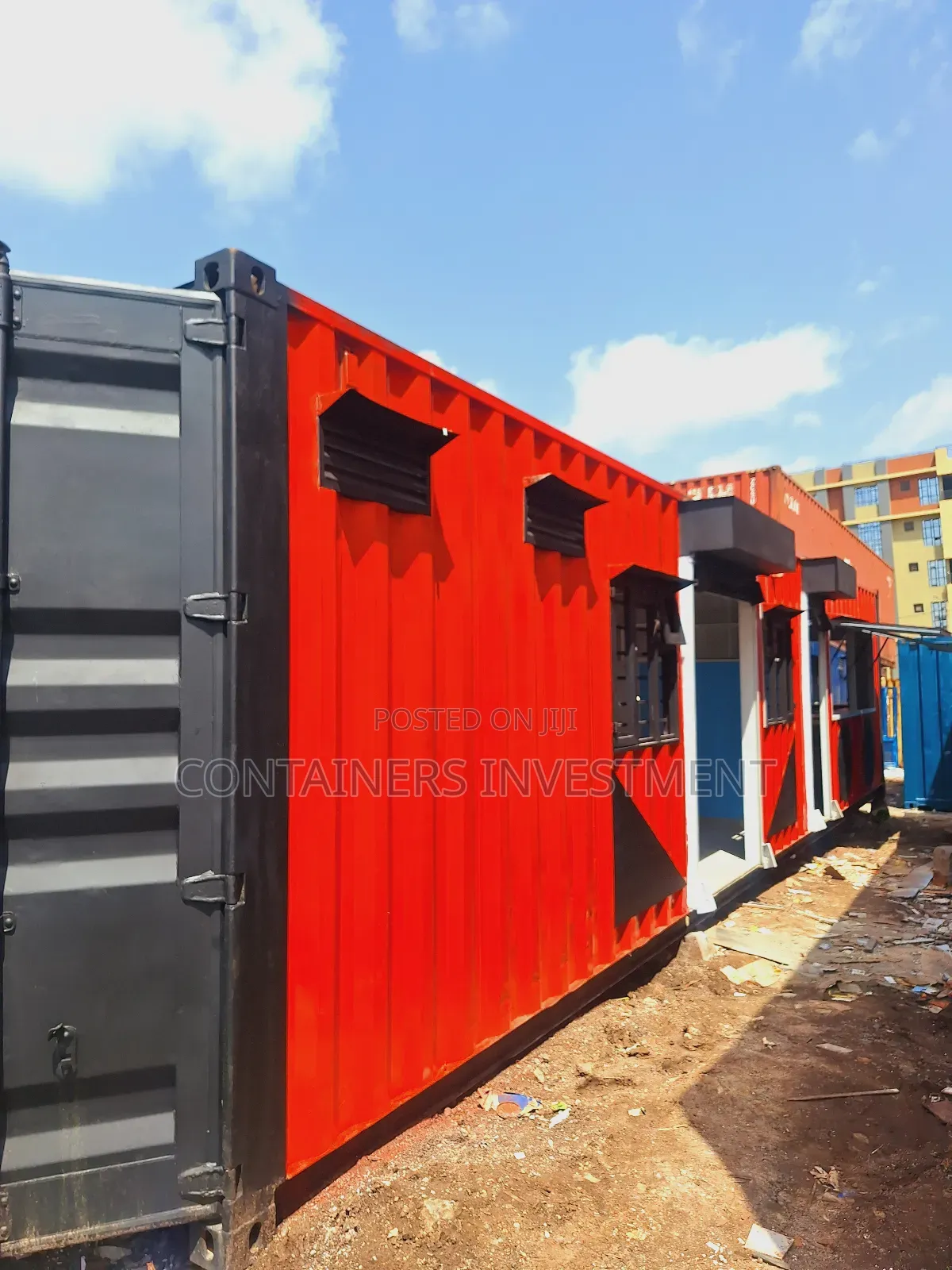 Modern Kitchen Plus Barbershop Built in a 40ft Container.