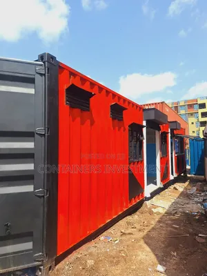 Modern Kitchen Plus Barbershop Built in a 40ft Container.
