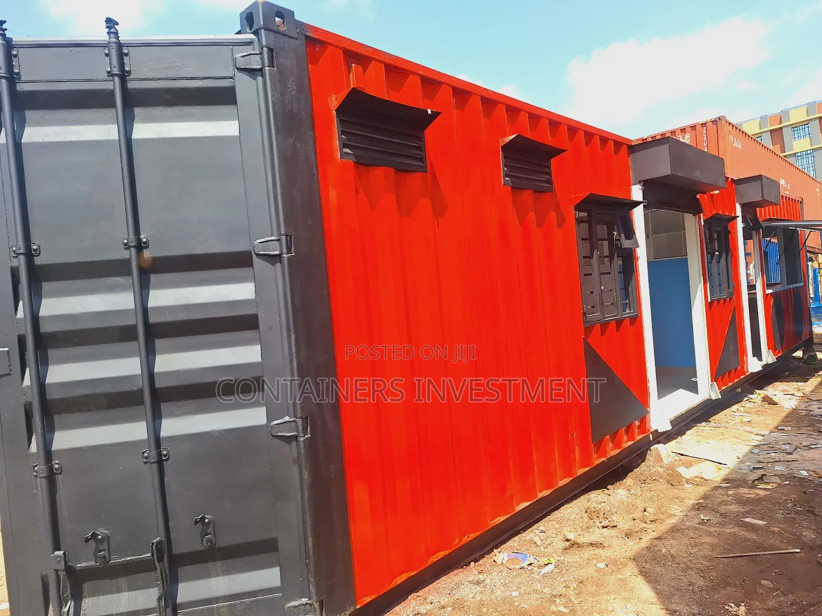 Modern Kitchen Plus Barbershop Built in a 40ft Container.