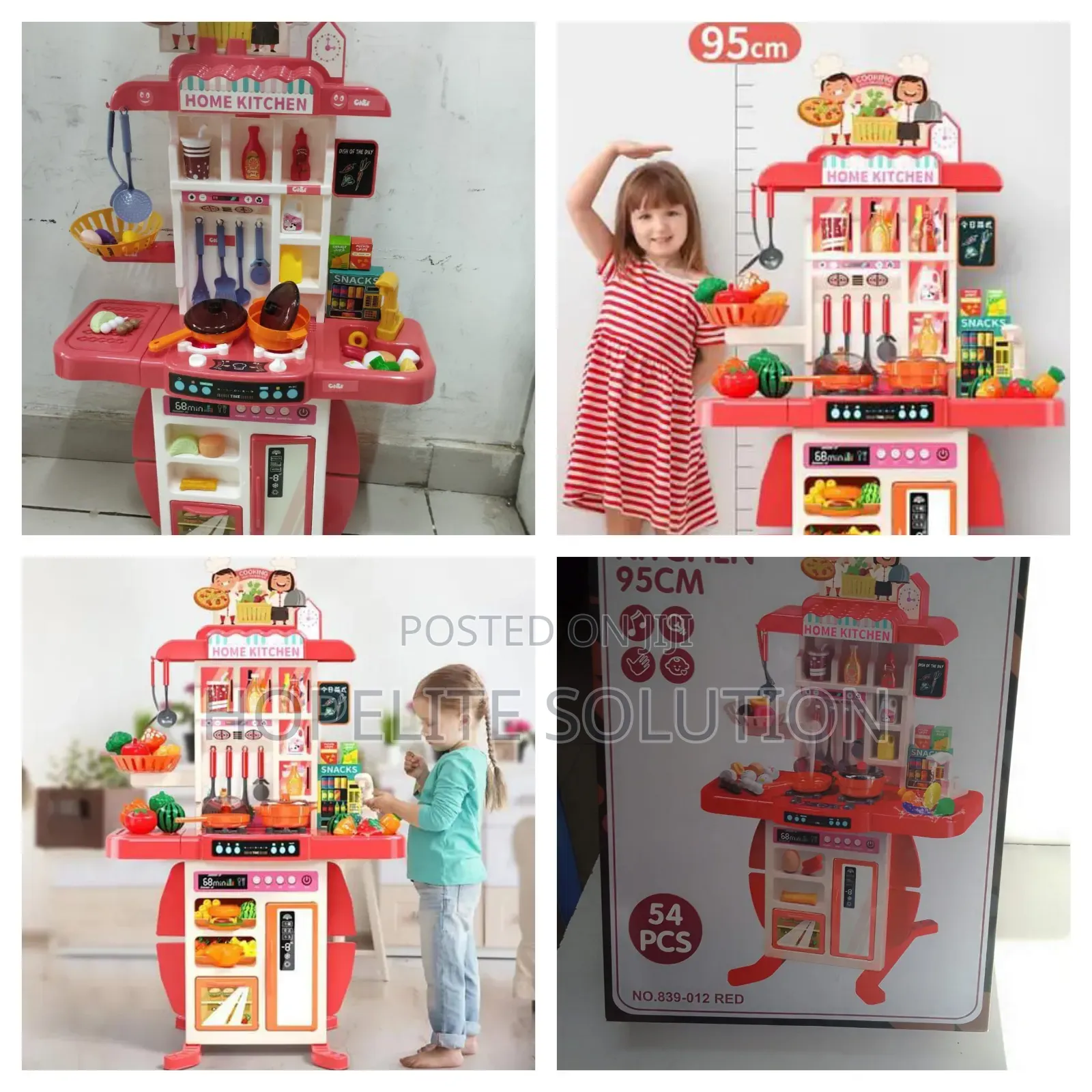 54 Pieces Pretend Kitchen Set