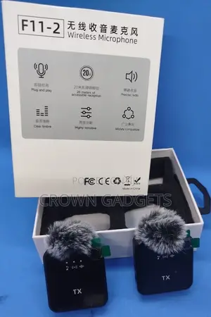 F11-2 Creator Mic Set – 2 Lavalier Mics for Any Device