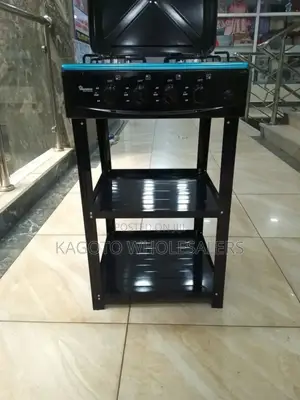Black 4 Full Gas Cooker - Ramtons