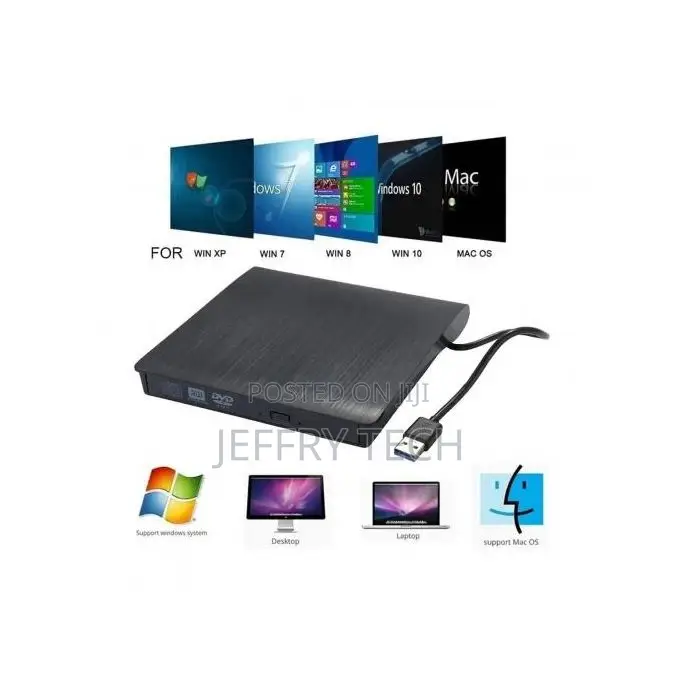 External DVD Cd Player and Burner Usb 3.0 Ultra Slim Portab