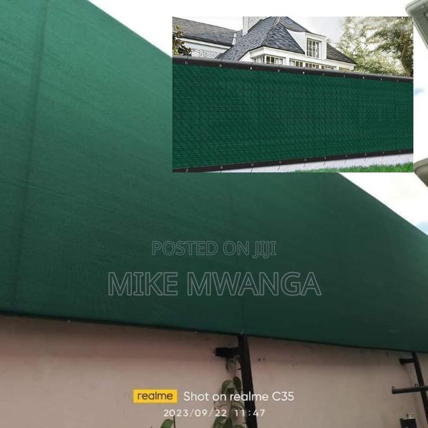 Dark Green Heavy-Duty Privacy Net - main view