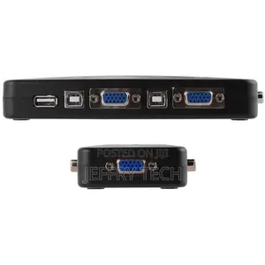 4 Port KVM Switch Box Vga Switch (Monitor/Keyboard/Mouse Con