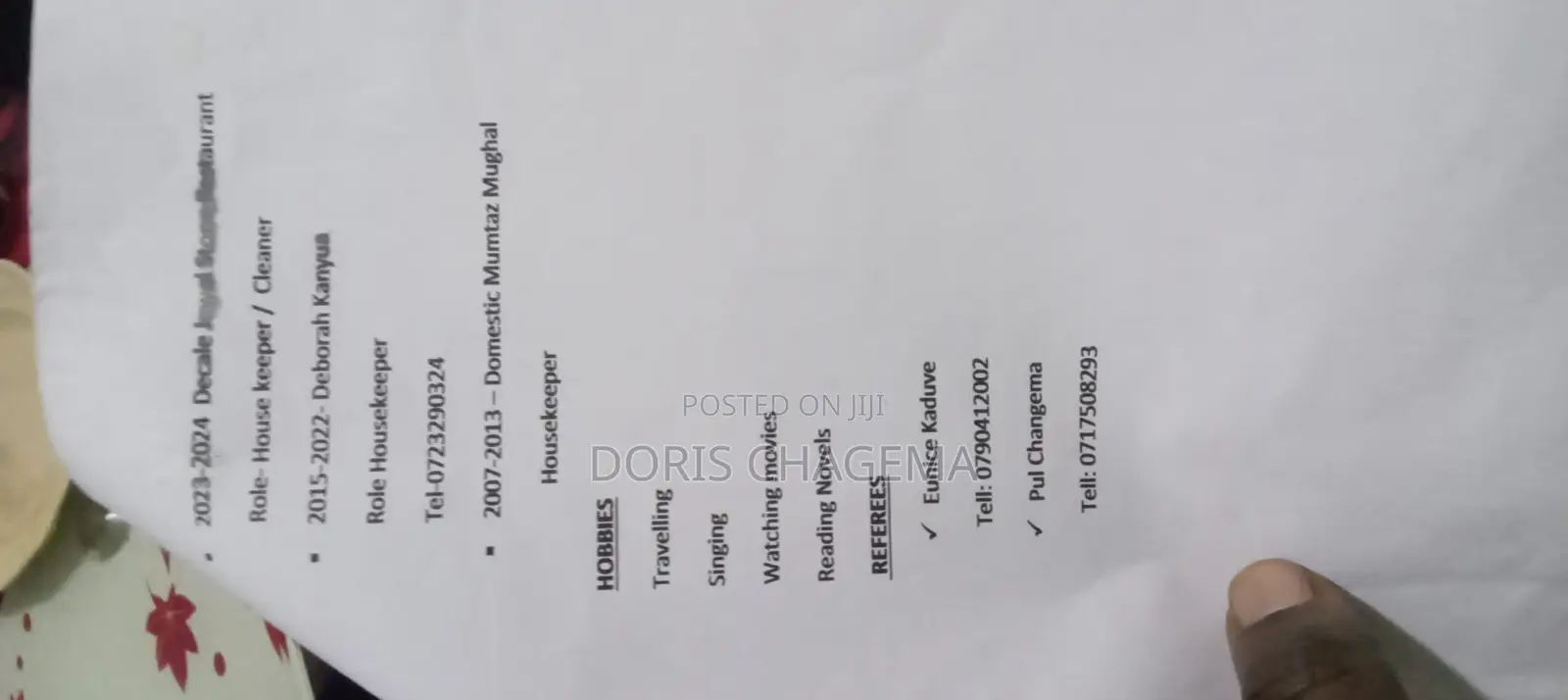 Housekeepers and Cleaners