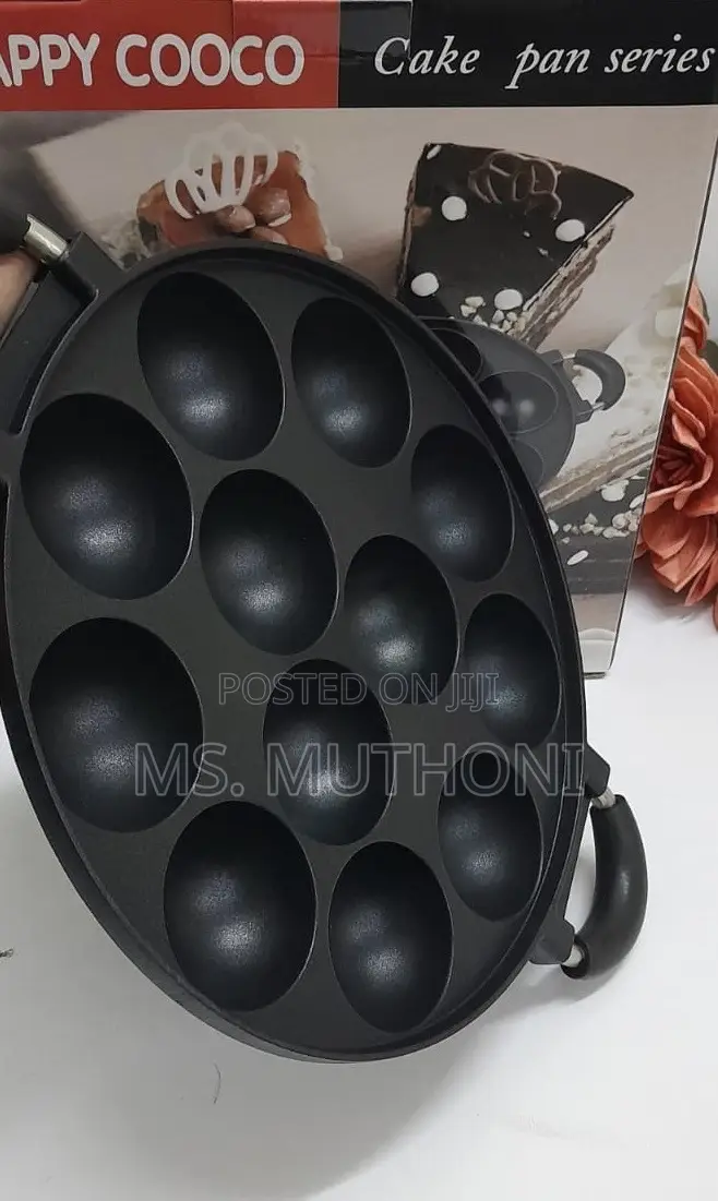 Happy Cook 12holes Non Stick Round Vitumbua Pan