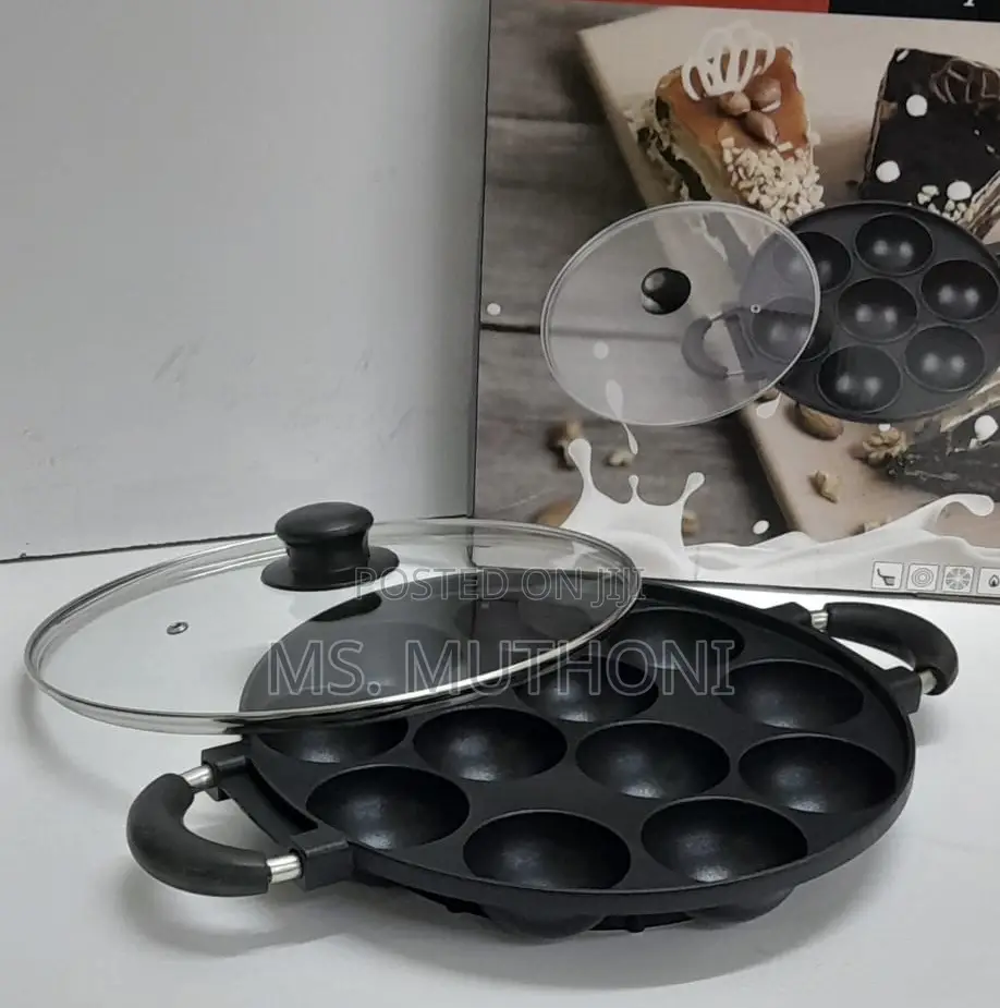 Happy Cook 12holes Non Stick Round Vitumbua Pan