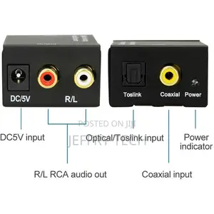 Digital Optical Coaxial Toslink Coaxial to Analog Rca L/R Au