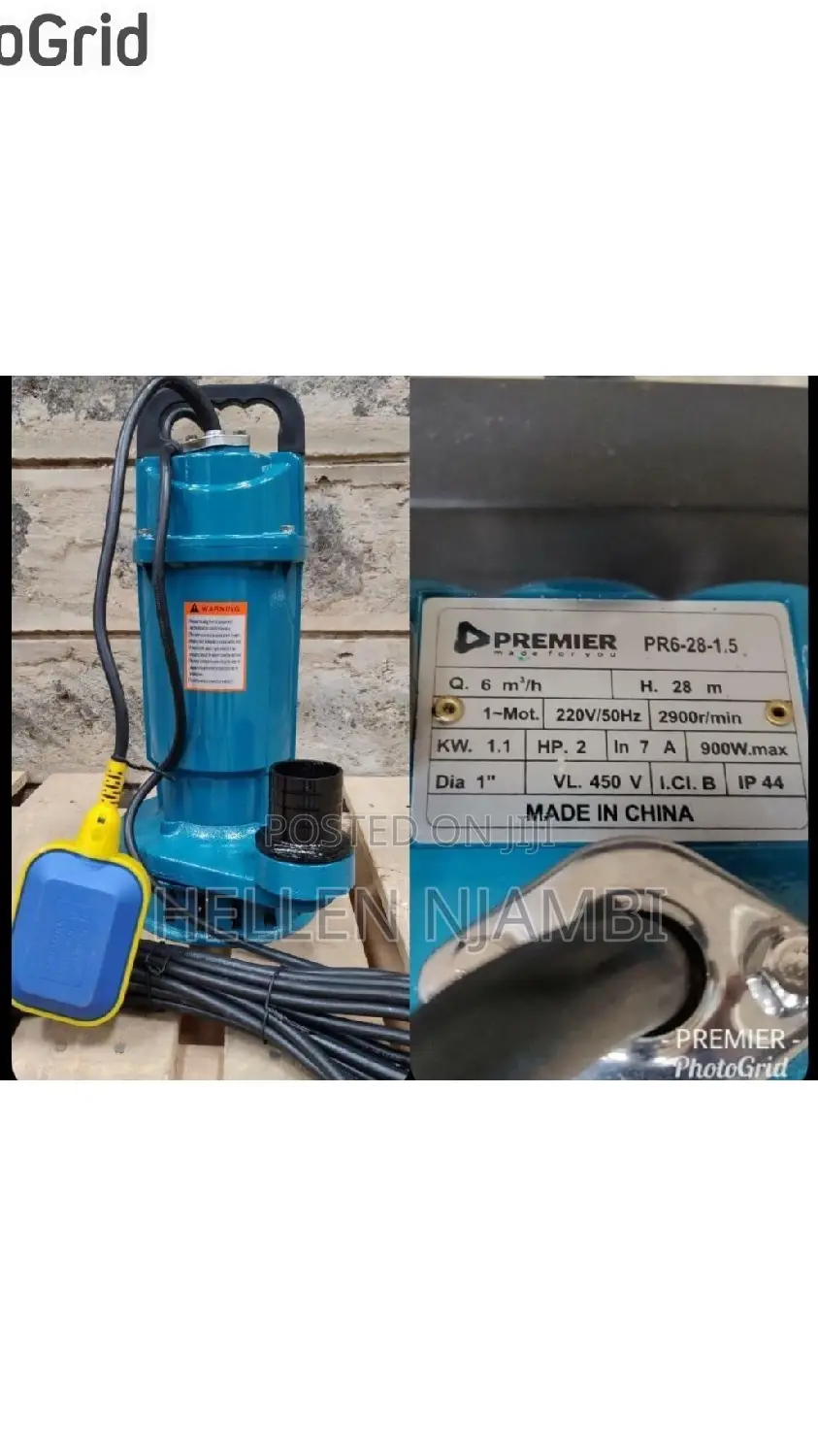 2hp Premier 450v Drainage Water Pump