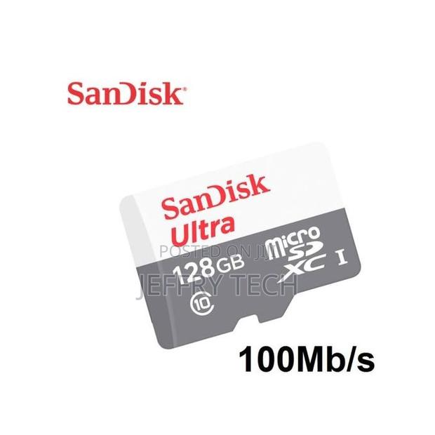 Sandisk Micro SDHC Memory Card 128gb Speed ​​100 Mb/S, Clas - main view