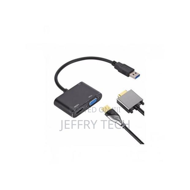 Usb 3.0 to Hdmi + Vga and Audio Adapter - thumbnail 2