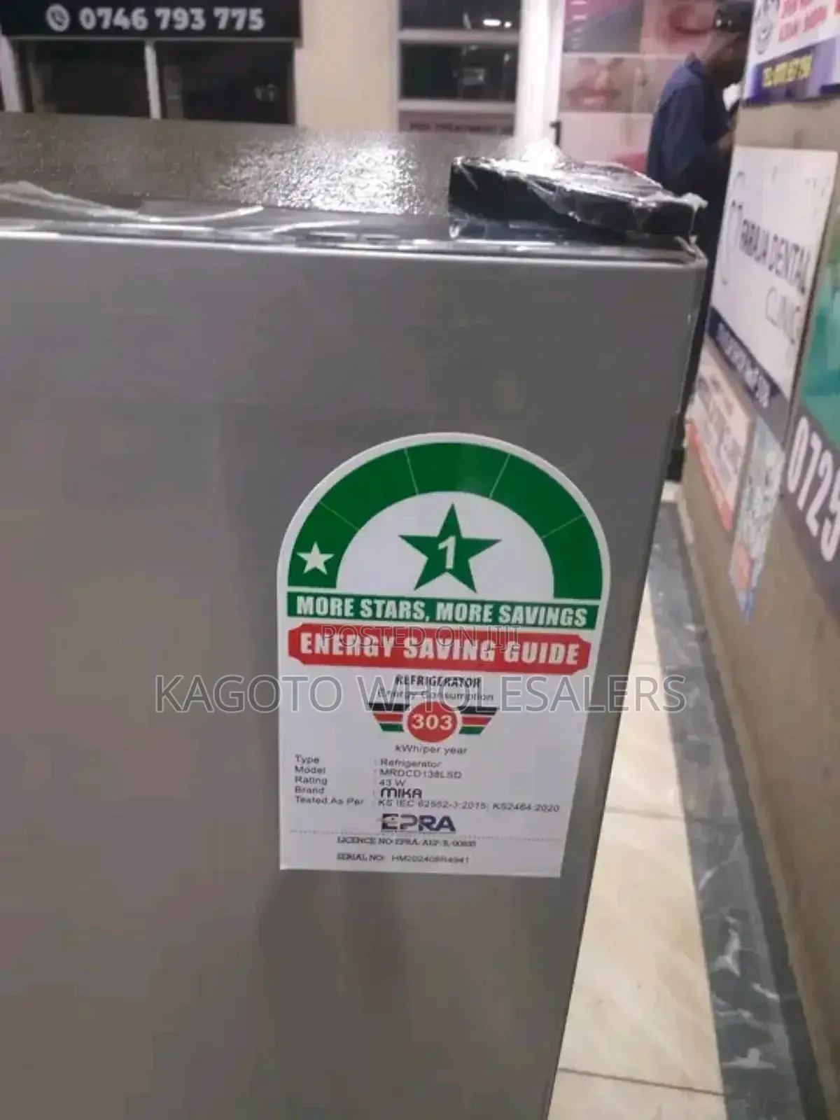 1 Star Mika 138 L Refrigerator