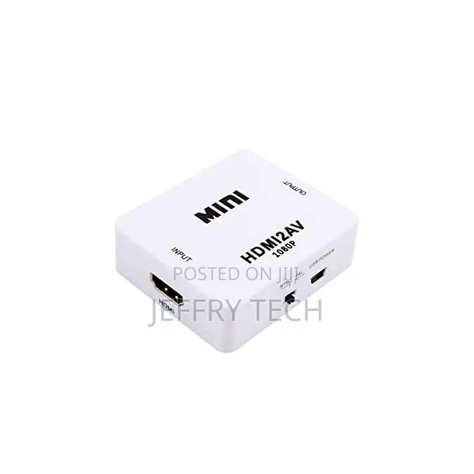 Mini Hd Video Converter Adapter Hdmi to Av 1080p