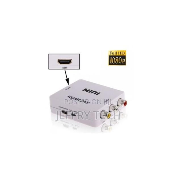 Mini Hd Video Converter Adapter Hdmi to Av 1080p - thumbnail 2
