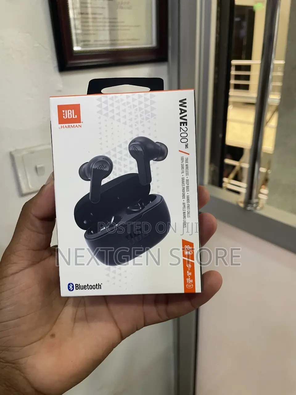 JBL Wave 200 in Ear TWS Earbuds With Mic Deep Bass Music