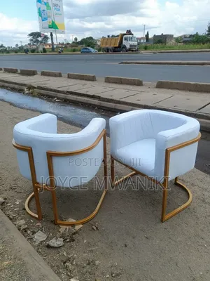 Manicure Seat or Salon Seats,White and Gold,
