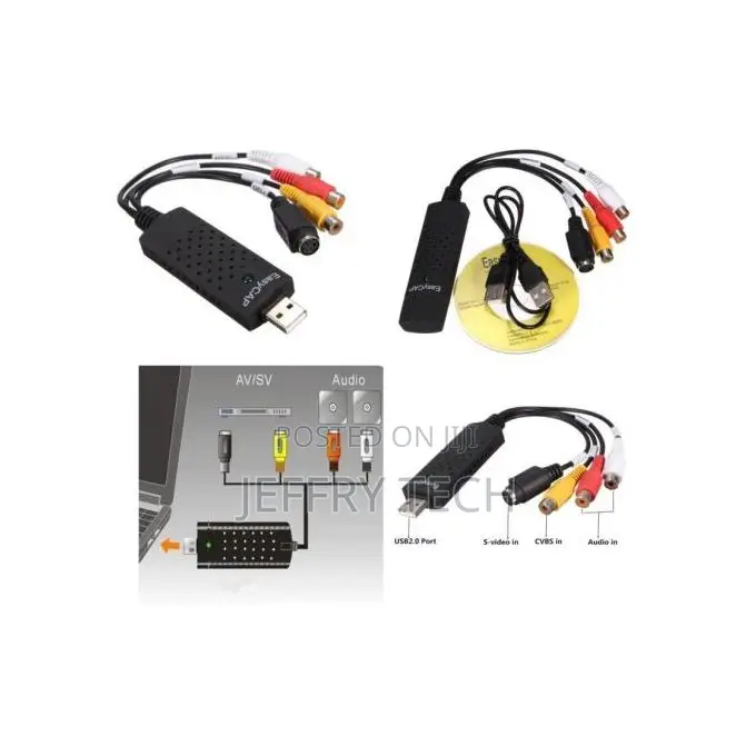Easycap Usb 2.0 Video Capture Card Tv DVD VHS Audio Capture