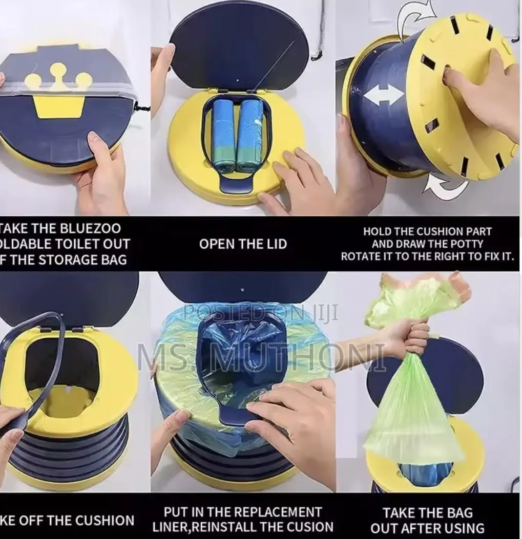 Foldable 2 in 1 Potty Trainer + 10 Disposable Bags