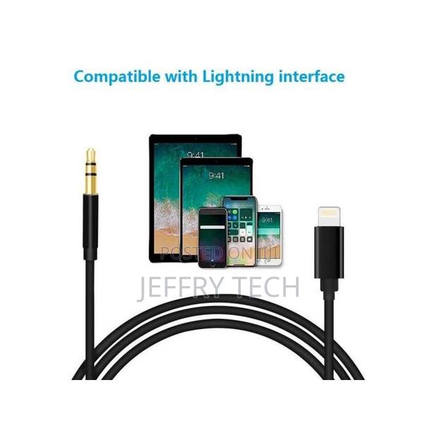iPhone Cable to 3.5mm Jack Audio Cable for Car,Headphone,Aud - thumbnail 2