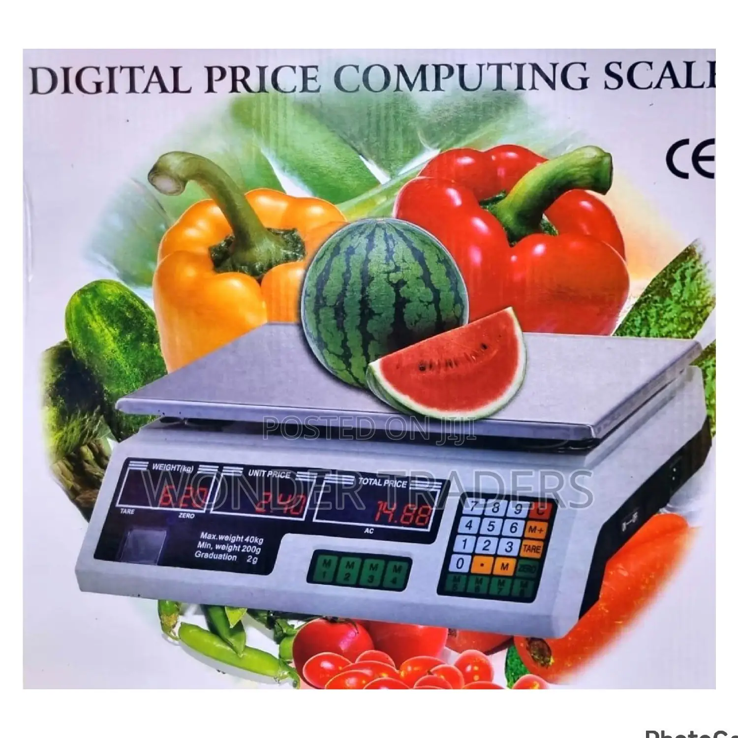 Digital Computing Scale Armless 
Maximum Weight 40kgs