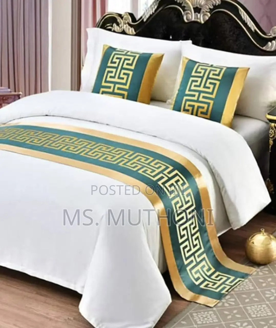 3 PCS Set Bedspread Bed Runner