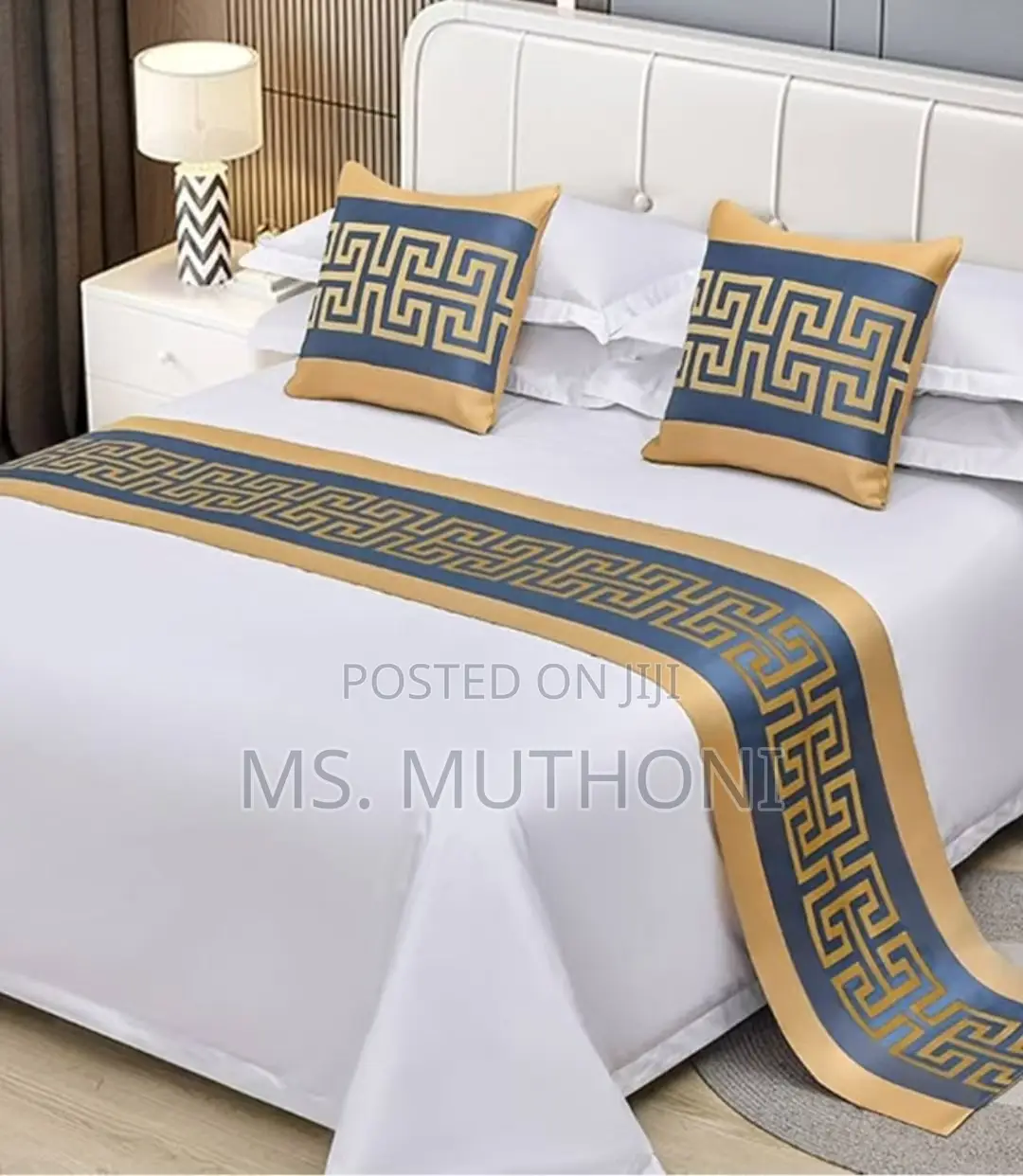 3 PCS Set Bedspread Bed Runner