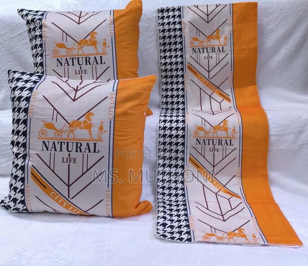 Decorative Bed Runners and Matching Cushions Set, - thumbnail 2
