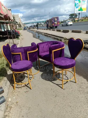 4 Manicure Seats, Purple 