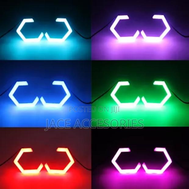 Hexagon Rgb  Car Angel Rings - thumbnail 2