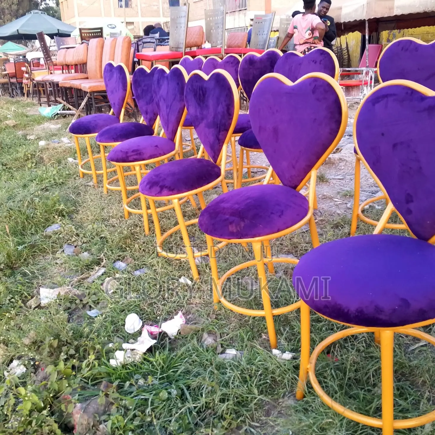 Purple Love Styling Chairs