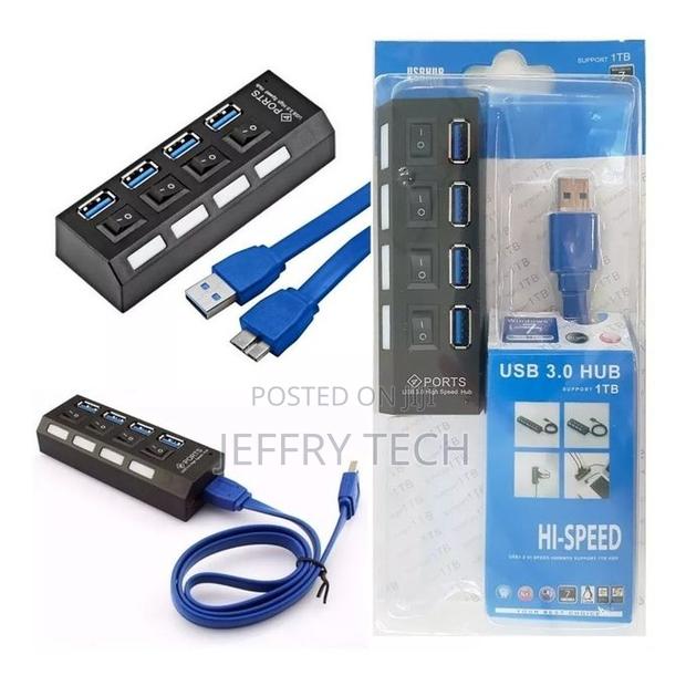 4-Port Usb 3.0 Hub, Super Speed ​​Splitter, 5gbps