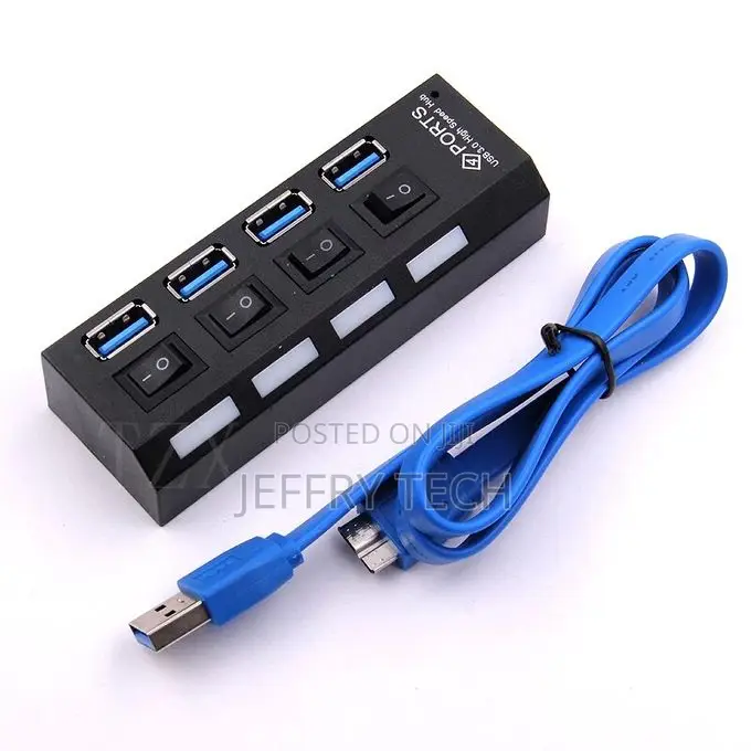 4-Port Usb 3.0 Hub, Super Speed ​​Splitter, 5gbps