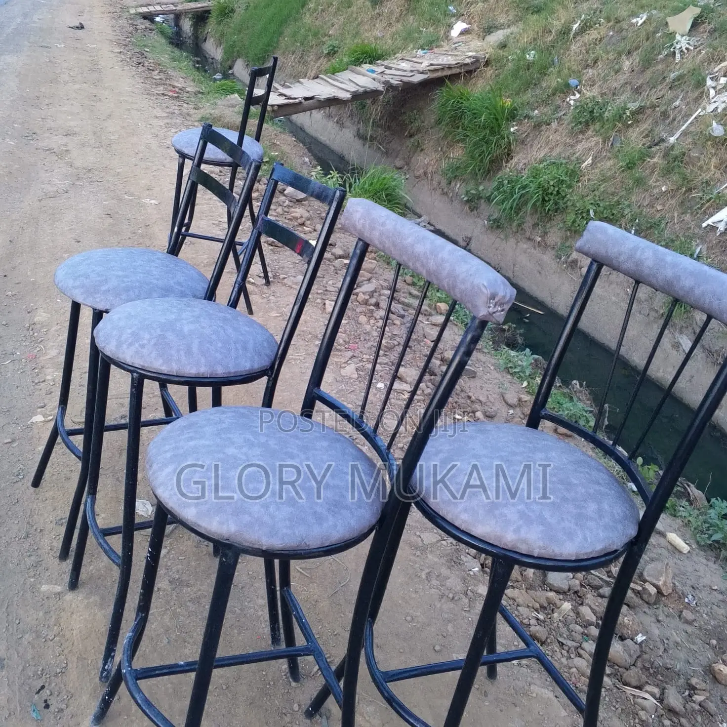 Restaurant And Bar High Sinatabu Chairs Grey