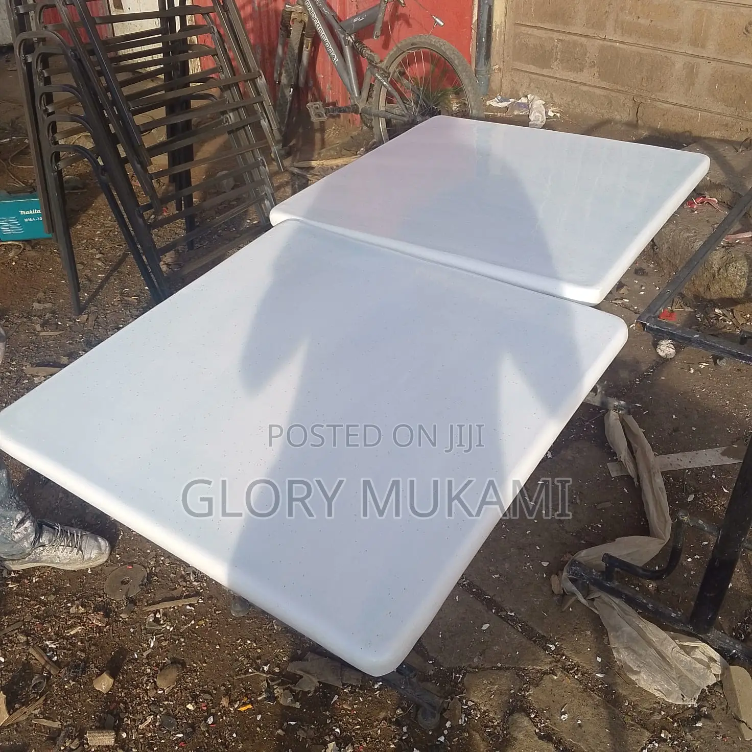White Square Restaurant And Bar Table