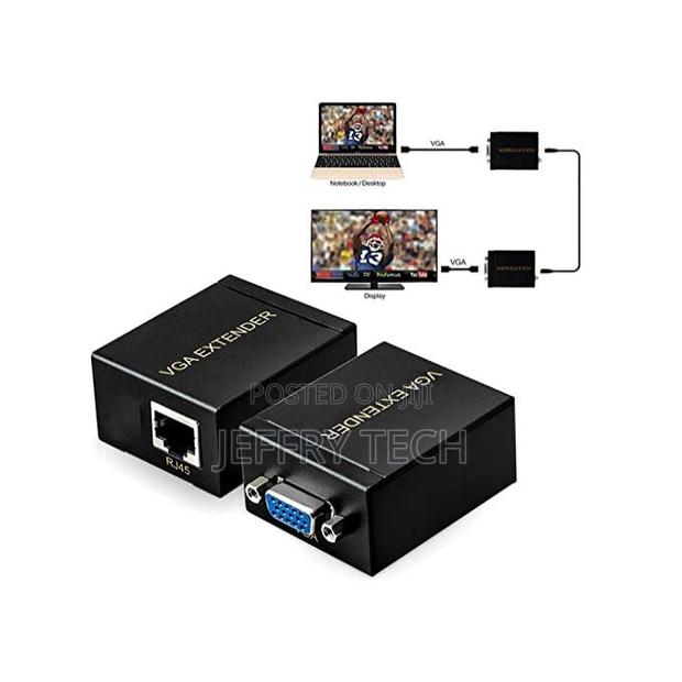 Rj45 Cat 5e Cat6 Vga Signal Extender 60m 1080p