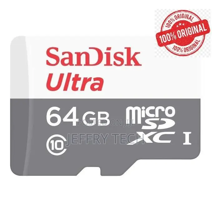 Sandisk Memory Card Micro Sd - Sc Memory Cardclass 10 - 64gb